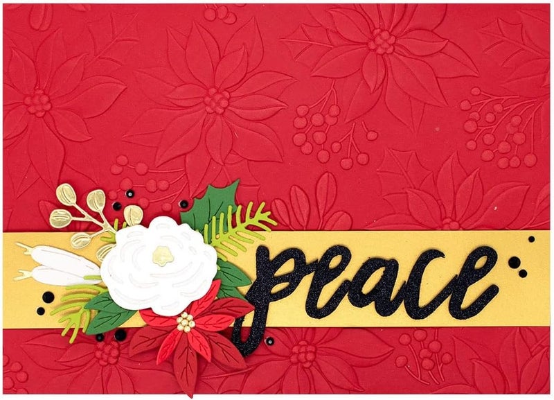 Spellbinders Scenic Poinsettias 3D Embossing Folder - Image 4